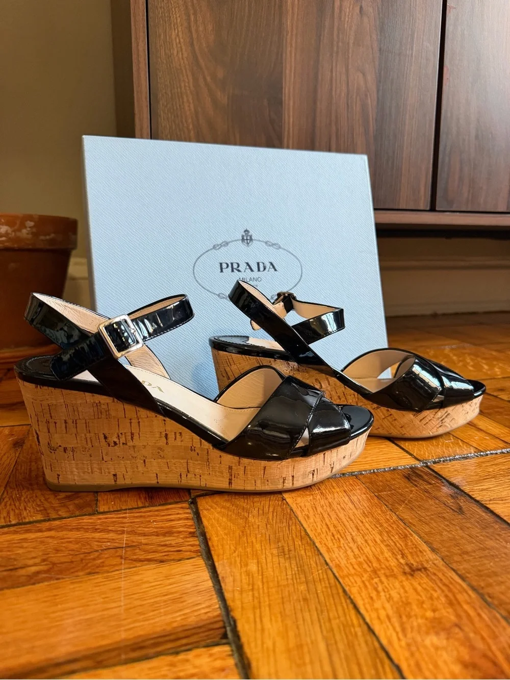 Prada shiny black